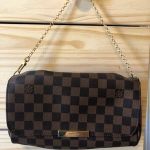 Designer Baguette Dupe Damier Ebene
